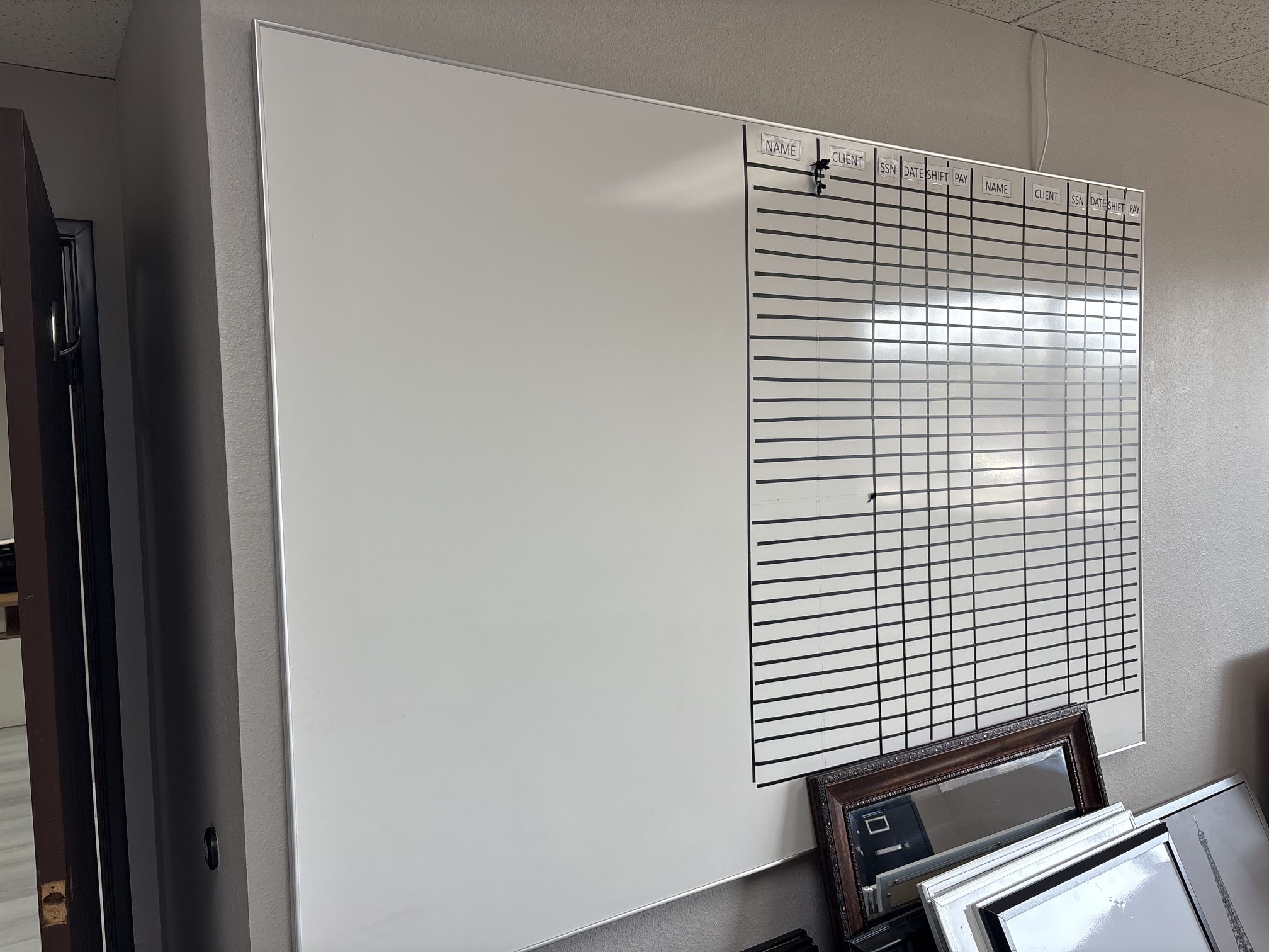 6ft x 4ft Magnetic Dry Erase Whiteboard