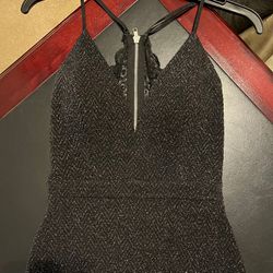 Short Black Shimmery Cocktail/party Dress NWOT