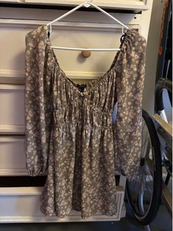 forever 21 brown floral dress