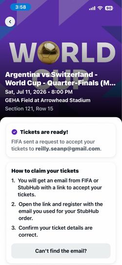World Cup Tickets Argentina vs Switzerland