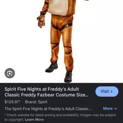 Five Nights Of Freddy  Costume 