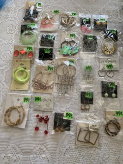 NEW EARRINGS AT $0.99 EACH