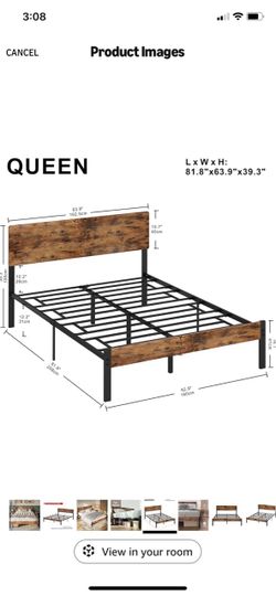 Heavy Duty Queen Sized Bed Frame