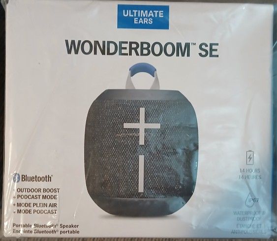 Ultimate Ears WONDERBOOM SE Bluetooth Speaker - NEW