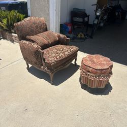 Chair And Foot Stool