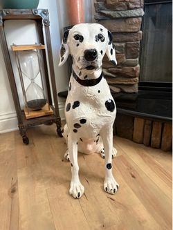 Vintage Ceramic Porcelin DALMATION Statue Excellent condition antique