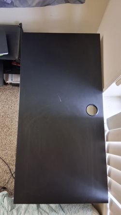 Black wooden table