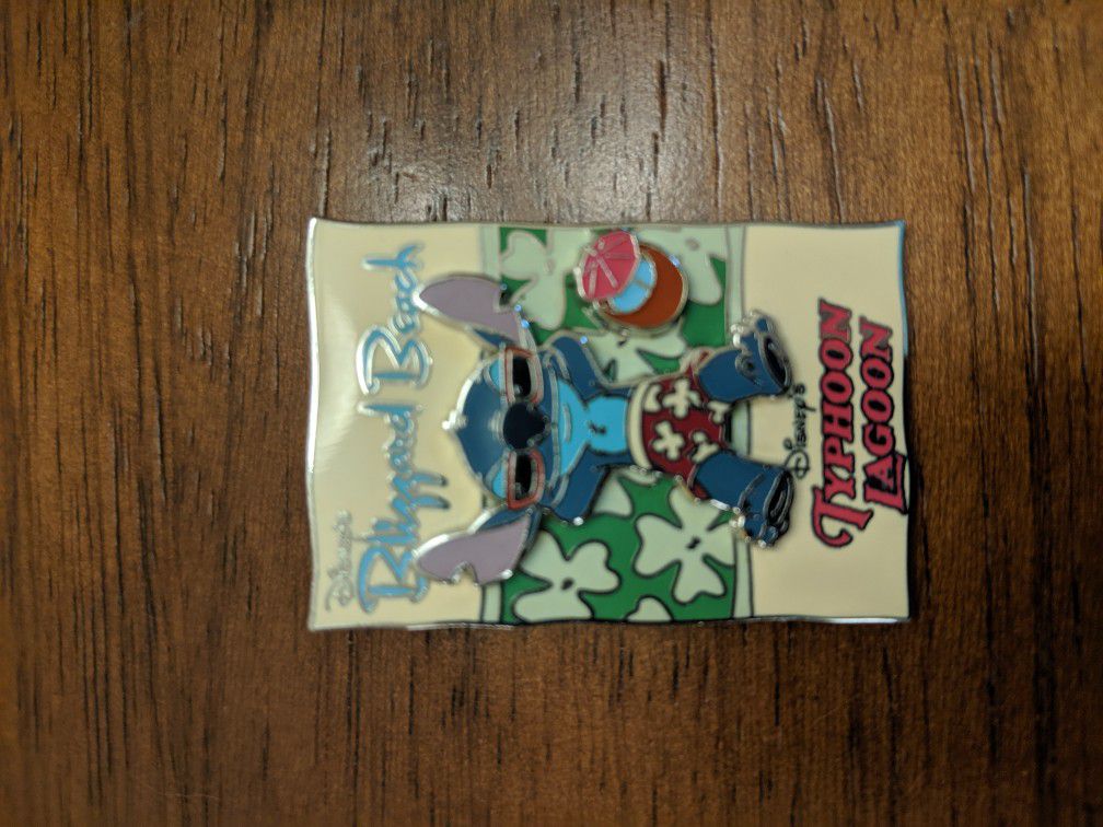 Disney pin Blizzard Beach and Typhoon lagoon with Stitch