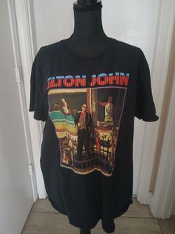 VINTAGE XL  STYLE ELTON JOHN T-Shirt MENS MEDIUM NEW w/ TAG