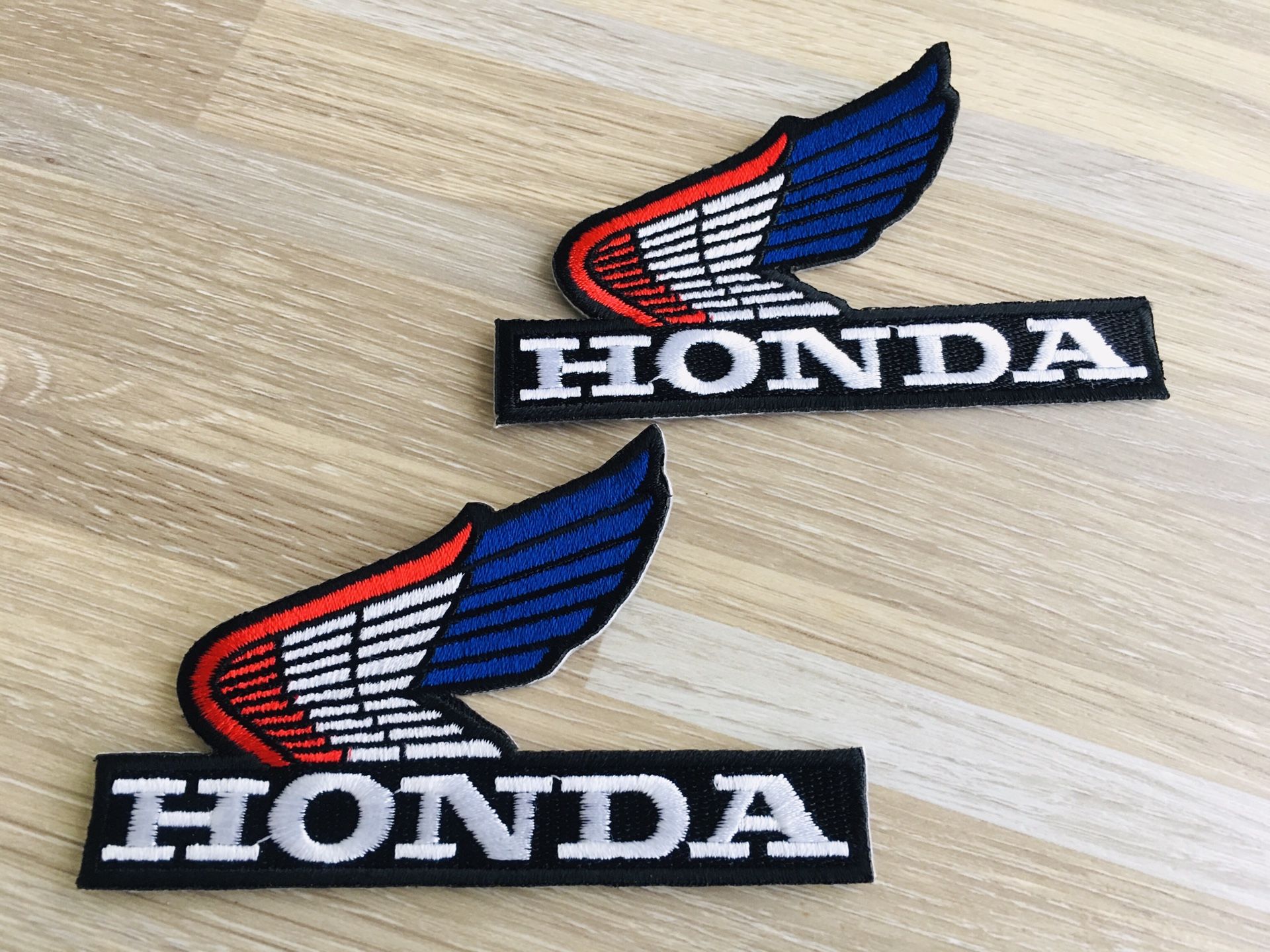 embroiled patch iron on HONDA