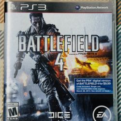 Battlefield 4 - PlayStation 3 PS3 - Action / Adventure Complete w/ Manual Tested