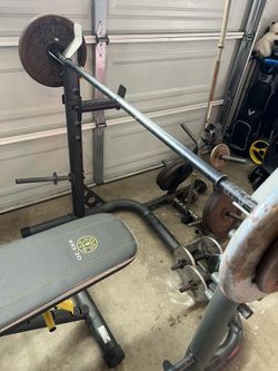 Bench Press And Weight Set