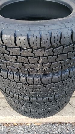 Four bright new matching cooper tires for sale LT225/75/16