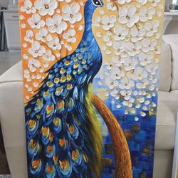 Peocock Oli Base Painting 