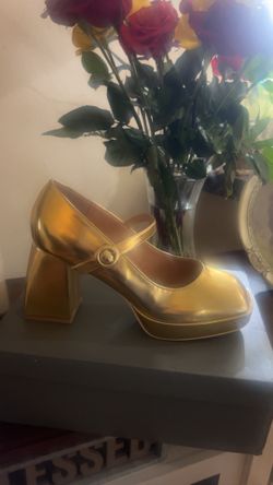 Gold New Platform Heels