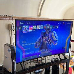 Samsung Curved 55 Inch Tv & Ps5 Disc Version Bundle 