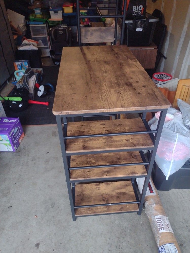 Table Set - 3 Two Bar Stools ,Table.