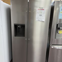 Refrigerator, LG Brand New 36” Side By Side Fridge