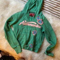 Abercrombie Green Sweatshirt Sz Small