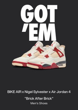 Air Jordan 4 Bike Air × Nigel Sylvester x "Brick After Brick"