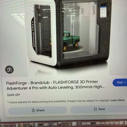 Flashforge 3D Printer New In Packaging 
