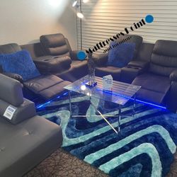 SOFÁ RECLINING WITH LED LIGHTS 2 PCS 🎅🤶BLACK FRIDAY 👈