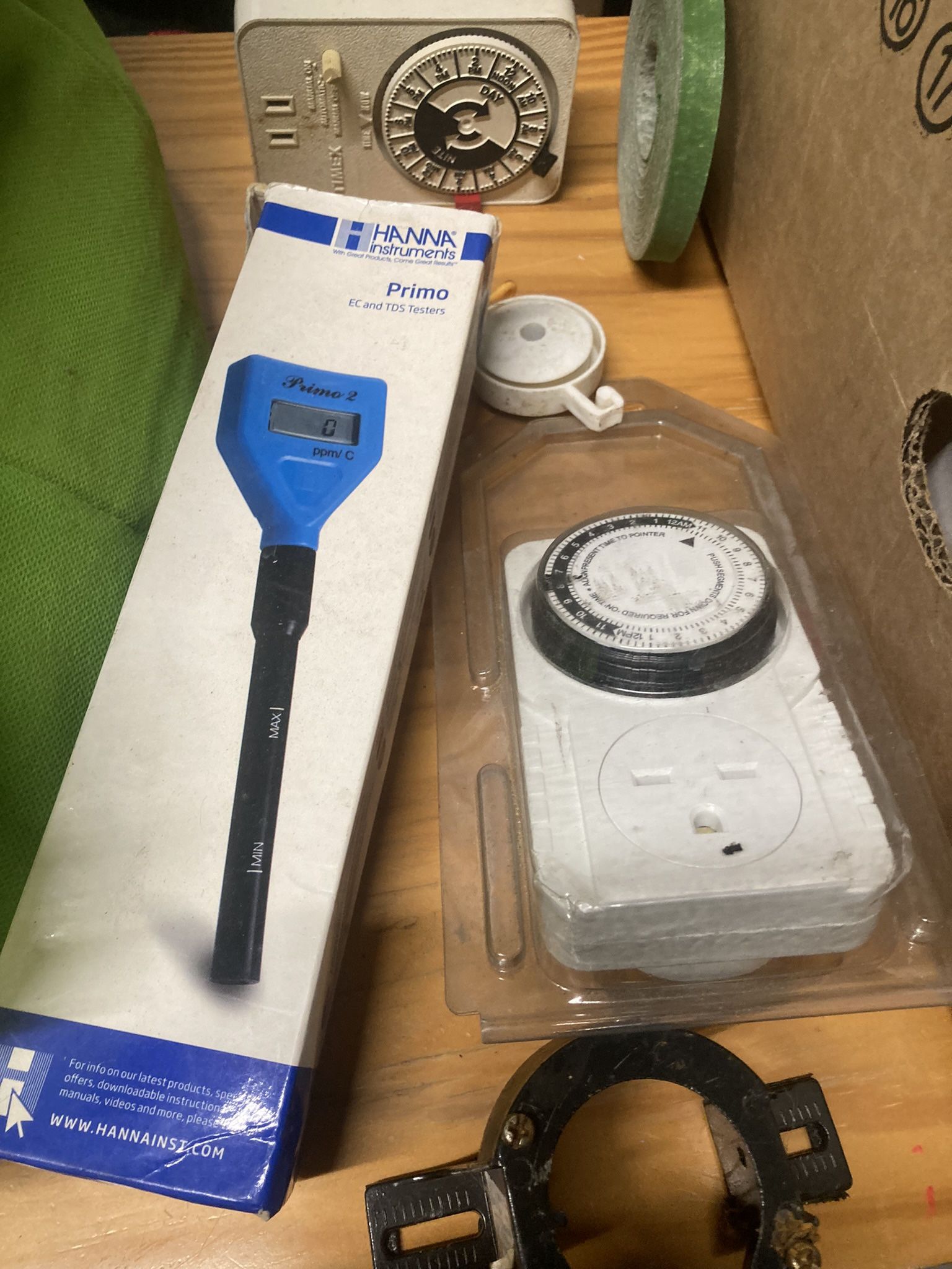 PH gauge new and used Timers apx 100 plant hangers