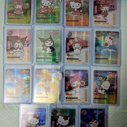 Hello Kitty, Kuromi, MY Melody Holofoil Card Collection 

