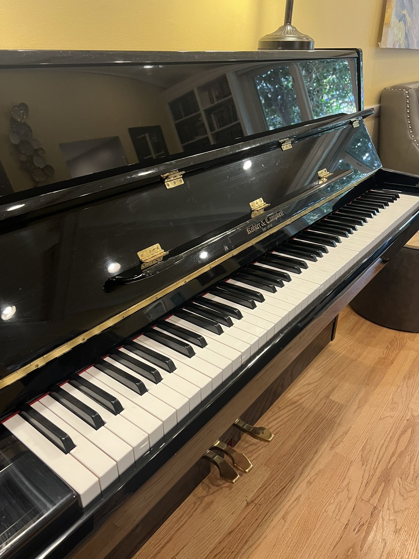 Kohler and Campbell Glossy Black Upright Piano