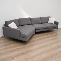 GREY SECTIONAL COUCH SOFA