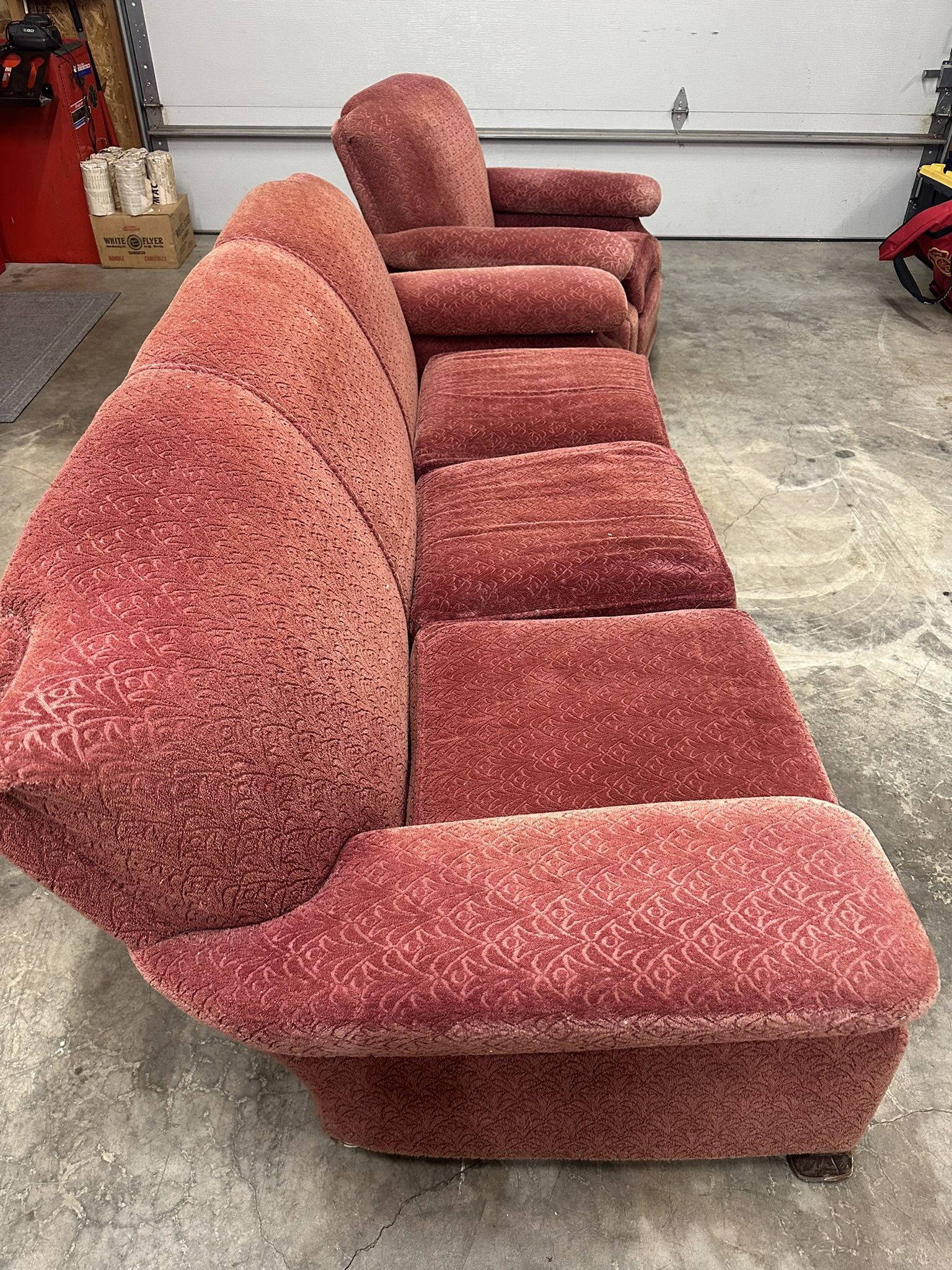 Vintage Couch And Matching Chair