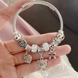 Teddy Bear Charm Bracelet  