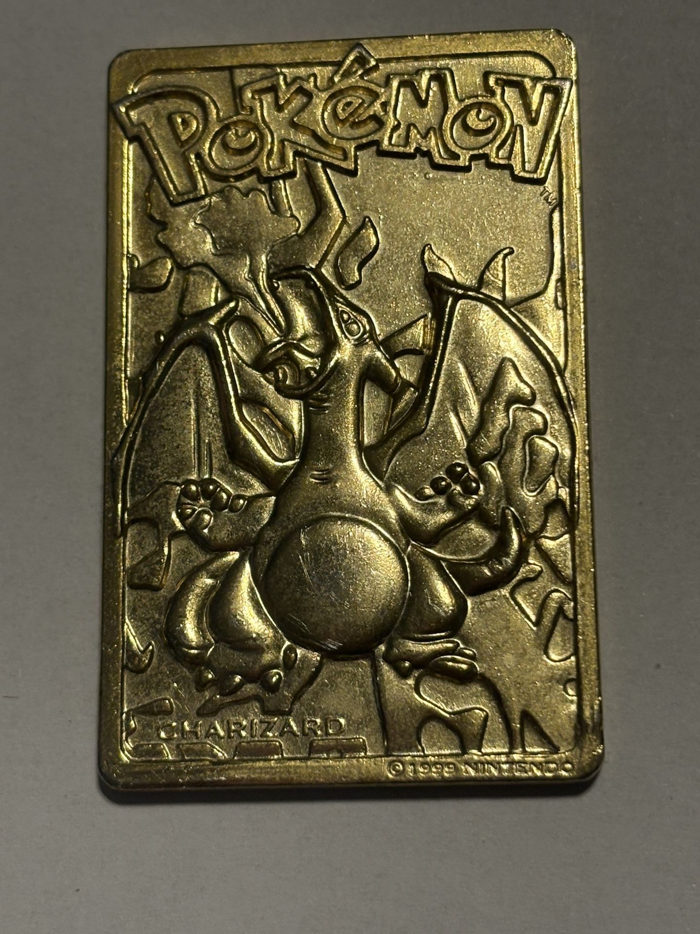 Gold Charizard Pokemon Card 1999