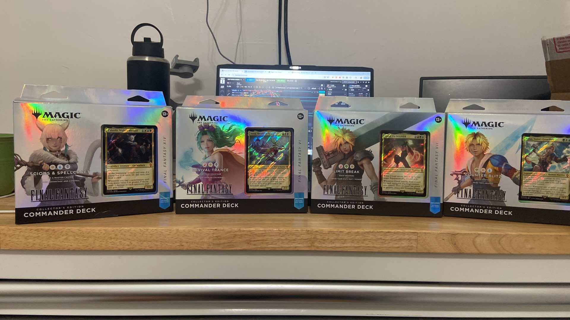 Magic: The Gathering - Final Fantasy Collector’s Edition Commander Deck Bundle All 4 Surge Foil Deck