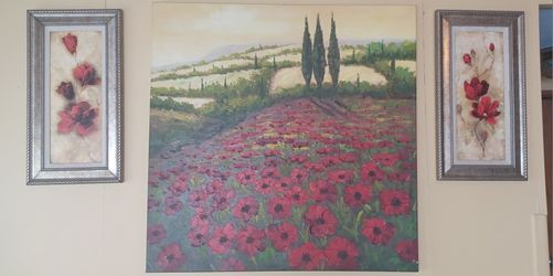 Flower canvas and pictures