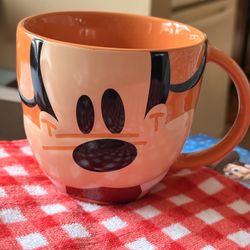 Disney Mousewares Pluto Coffee Mug Orange Ceramic Dishwasher Microwave Safe