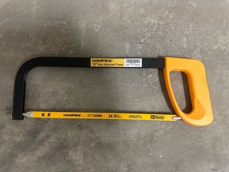 HANPEX 12” Hacksaw with 24 TPI Bi-Metal Blade