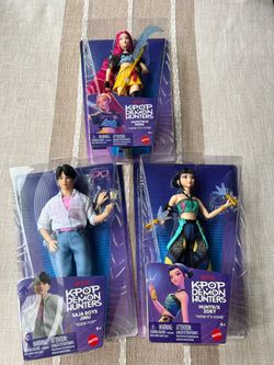 NEW UNOPENED KPop Demon Hunters Doll Set – Jinu + Mira + Zoey – ALL 3!