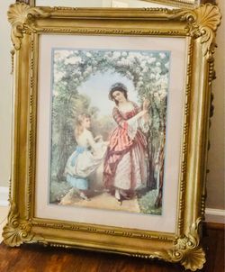 Vintage framed print