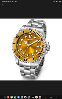 Invicta Pro Diver Mens Watch with Mango Dial