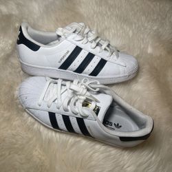 Adidas White And Black Superstar 