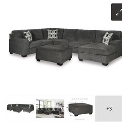 Living Room Sectional With Ottoman