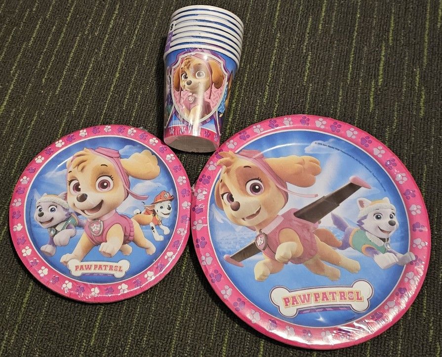 Paw Patrol Birthday Plates And Cups
