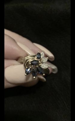 Sapphire and Diamond Ring