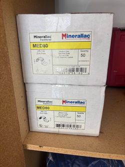 Minerallac MED80 medium duty 1 hole straps