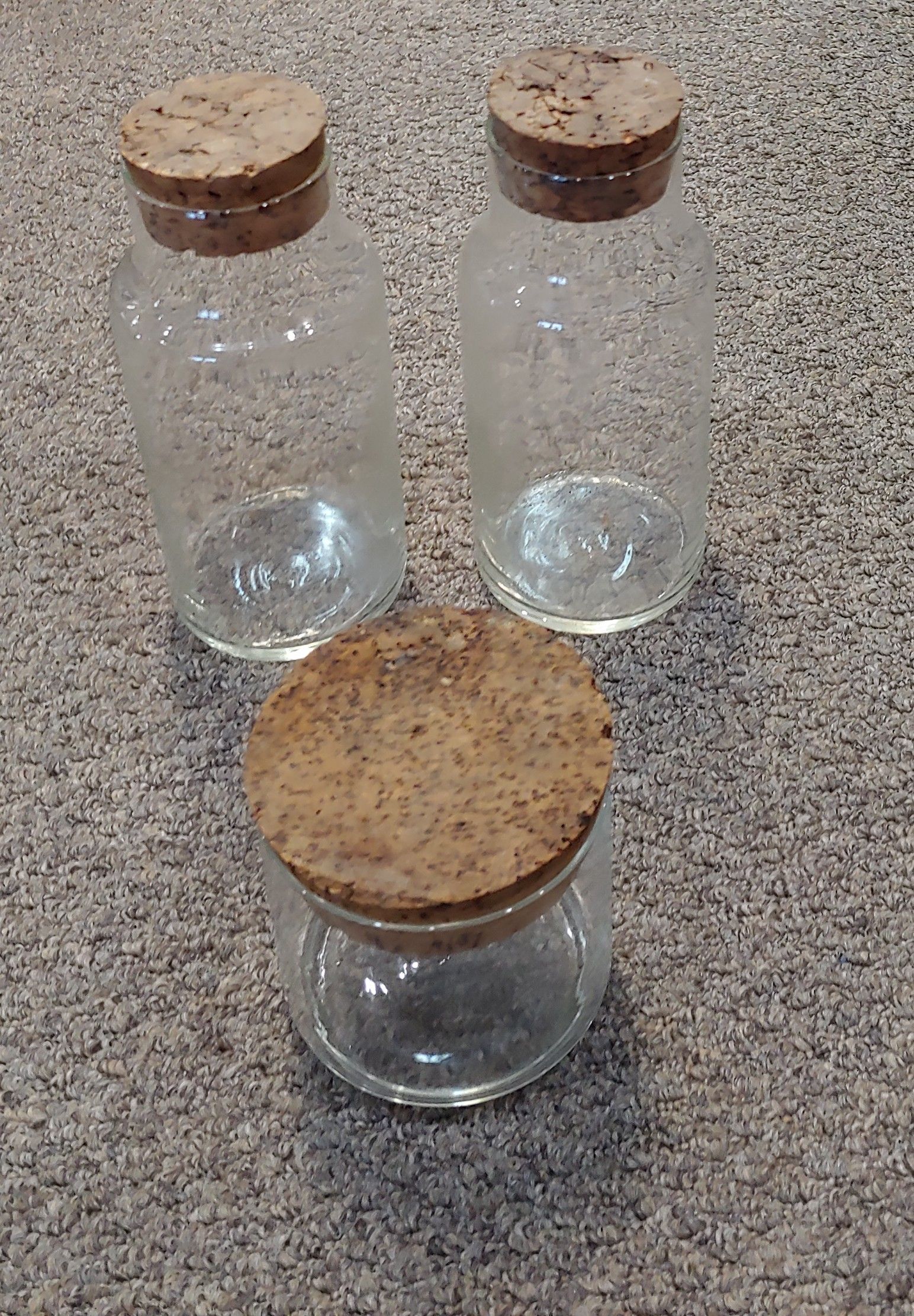 Antique Glass Jars $5.00 Each