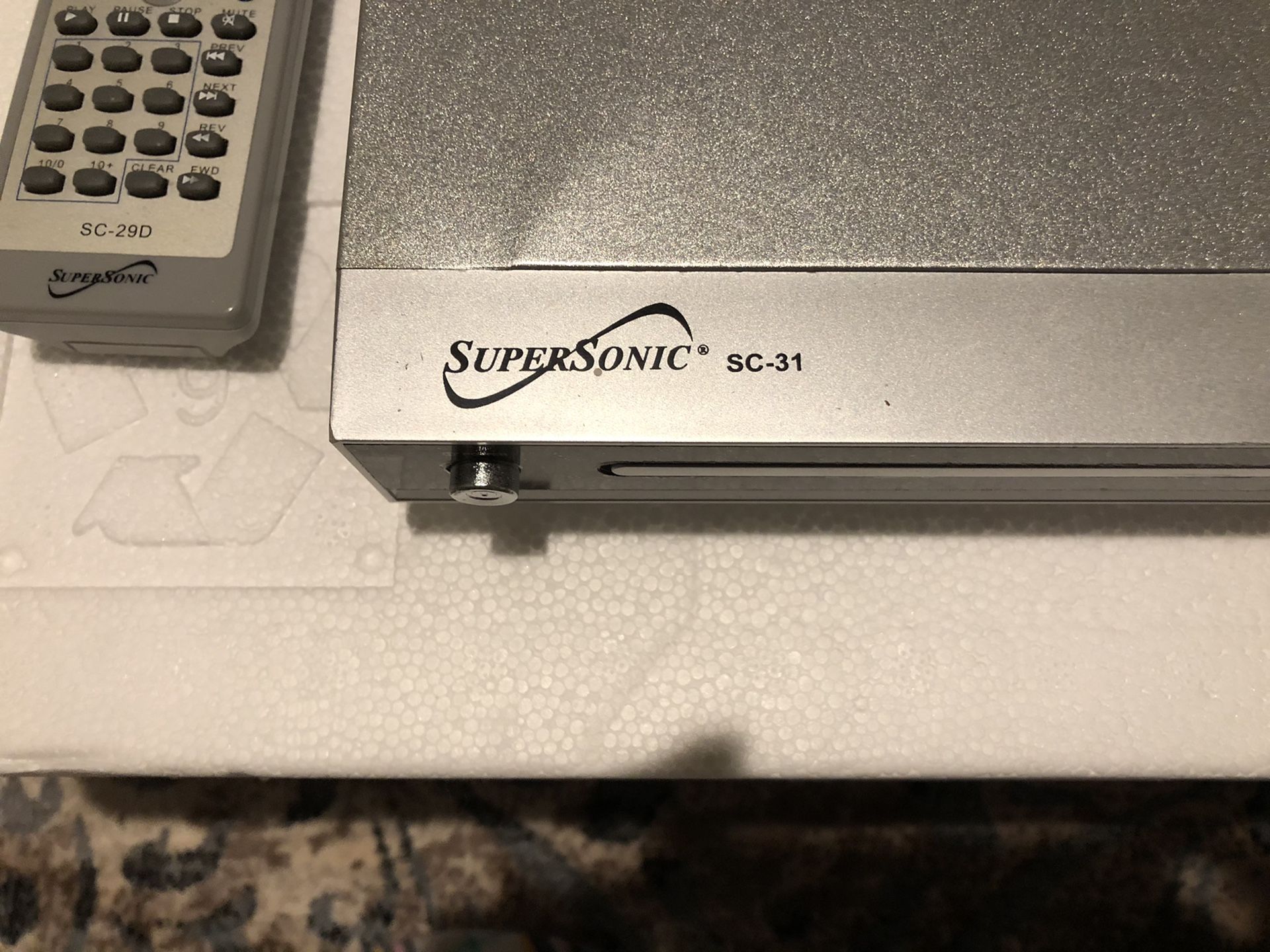 Supersonic SC-31 DVD Player with Remote