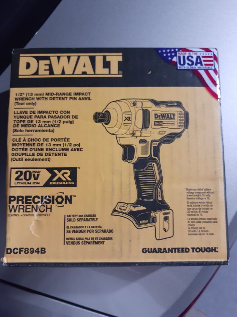 DeWalt 1/2" Mid - Range Impact Wrench (tool only)