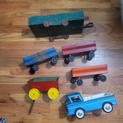 Vintage Metal Toys-mostly Trailers
