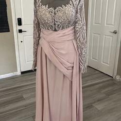 Super Super Flattering Blush Pink Dress